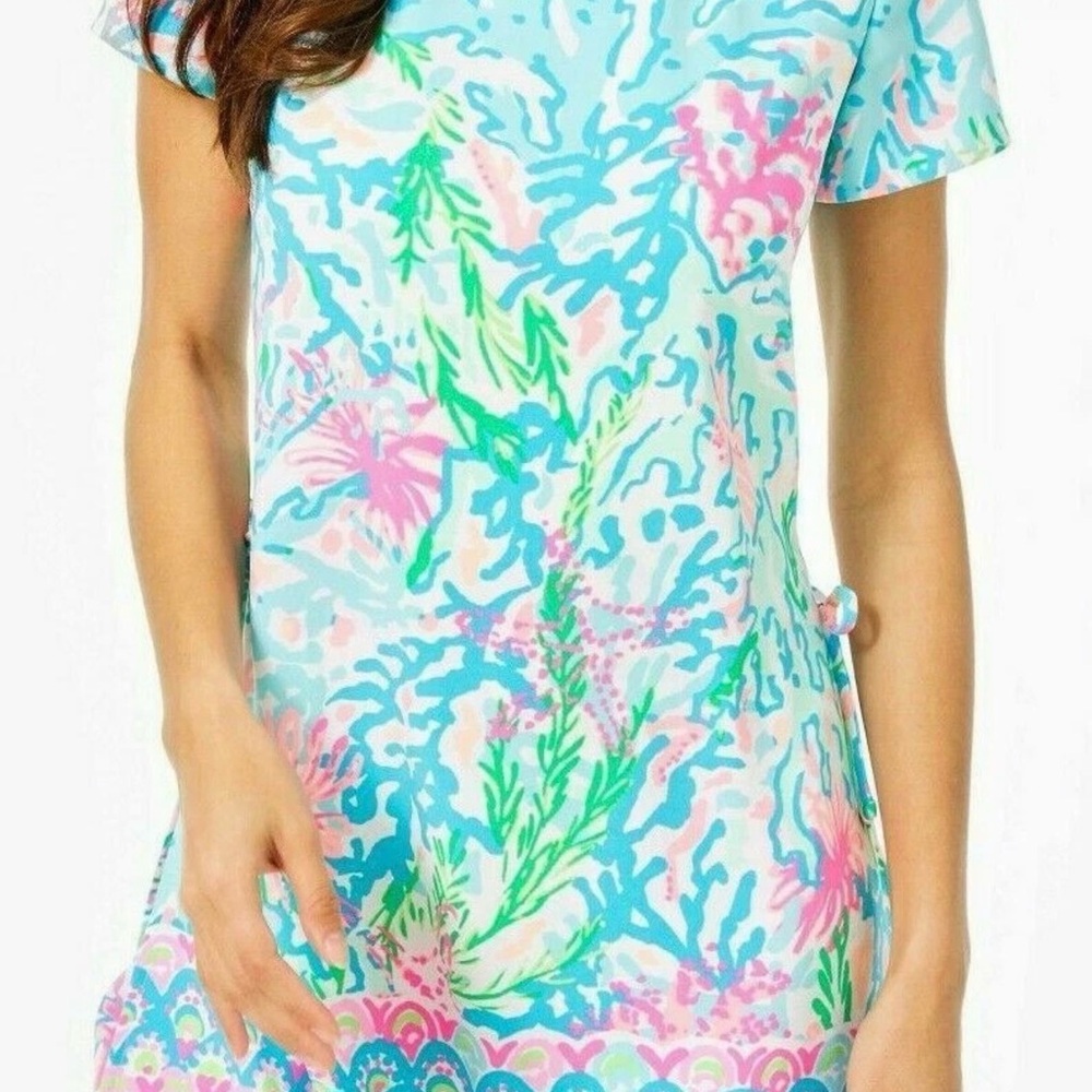 Lilly Pulitzer Pink & Aqua Printed Skort Dress